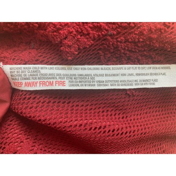 Free People Harper Halter Neck Backless Lace Mini Dress Red Size M Bodycon - Picture 10 of 10